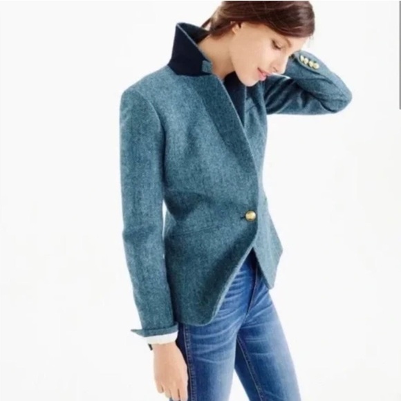 J. Crew x Moon Luxury English fabrics Campbell style blazer Size 2 - Picture 5 of 13